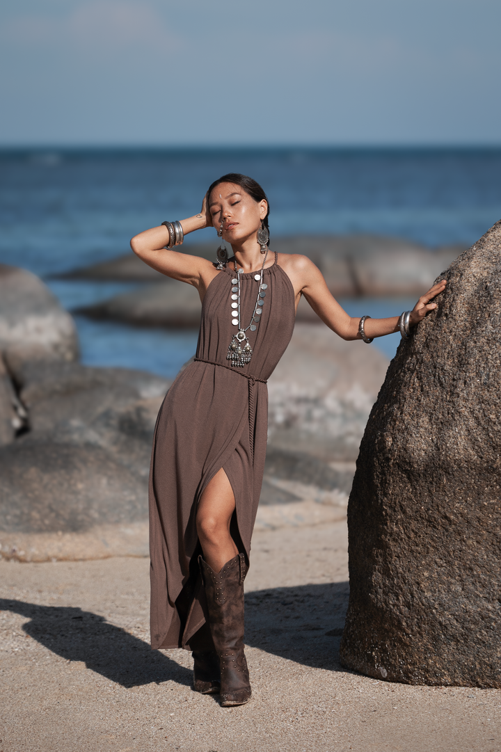 Dune Wrap Dress Mocha