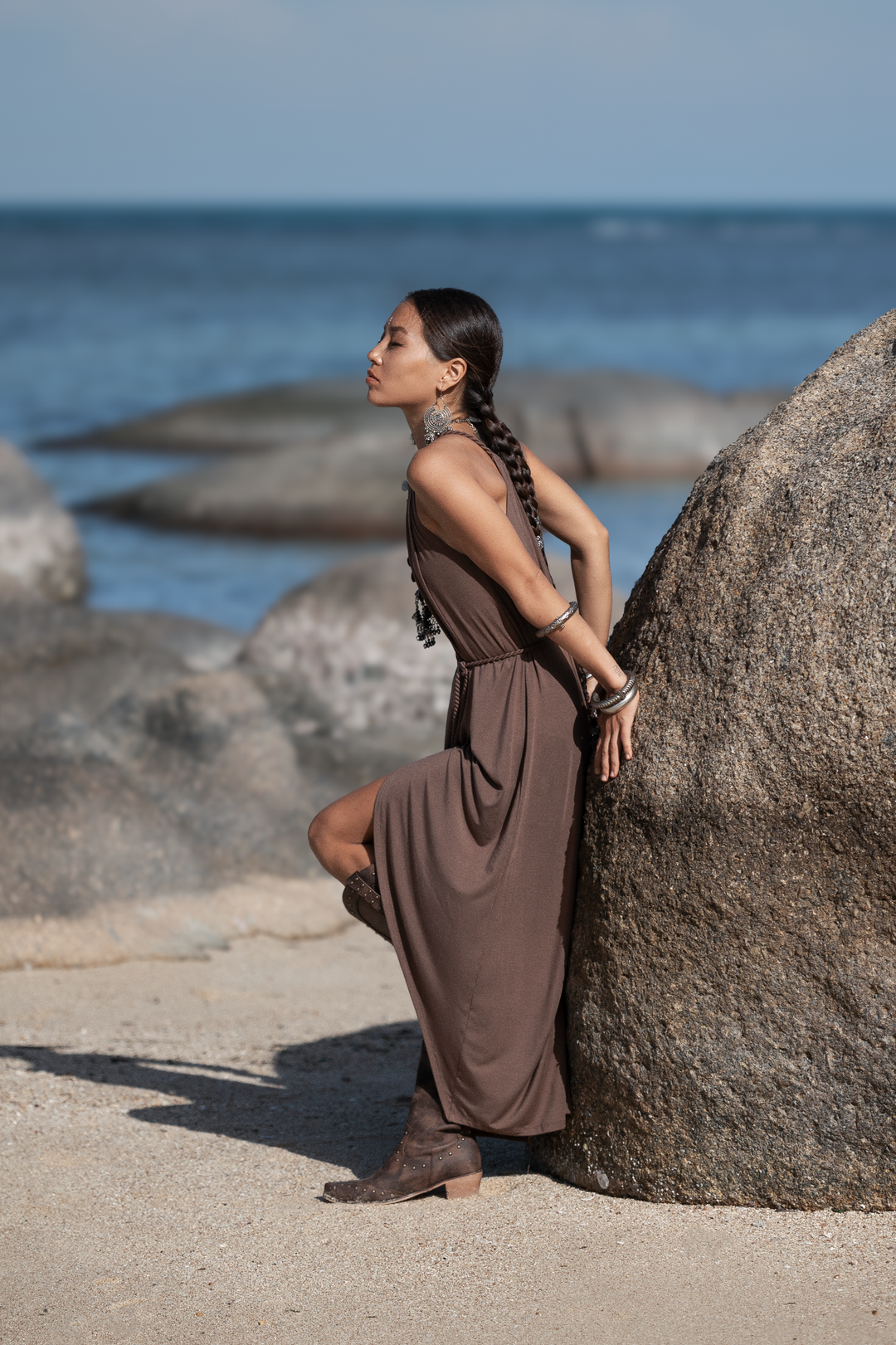 Dune Wrap Dress Mocha