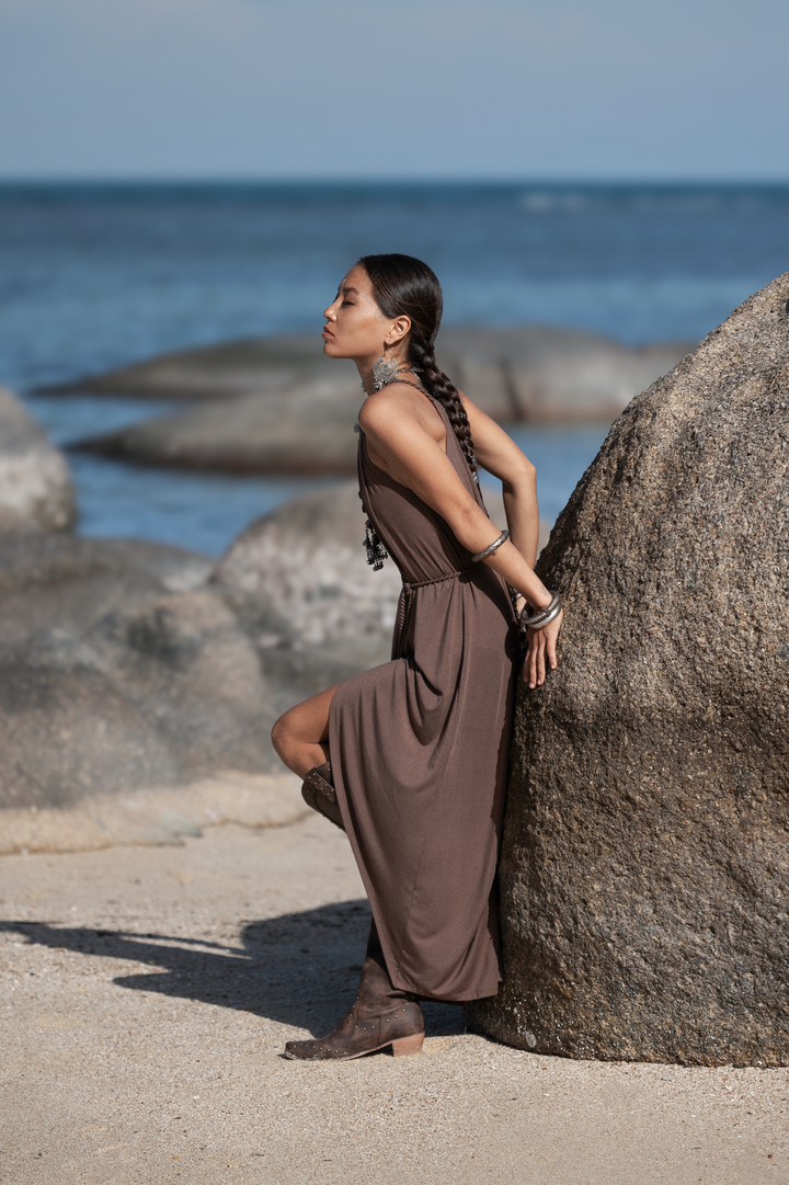 Dune Wrap Dress Mocha