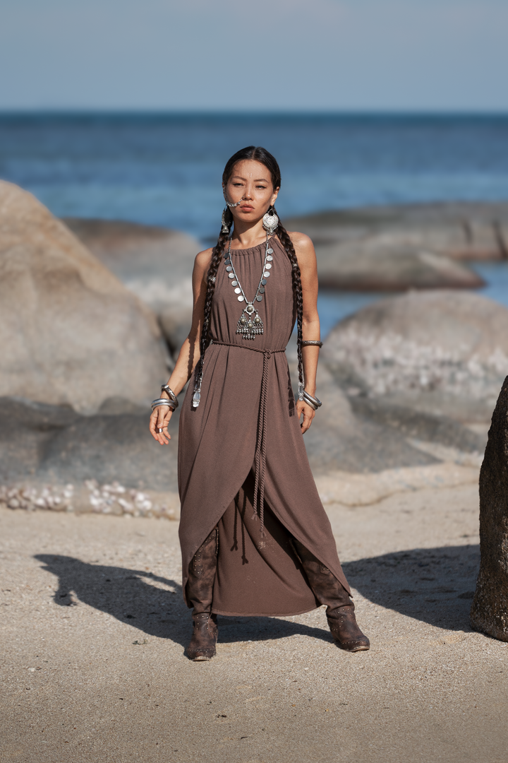 Dune Wrap Dress Mocha