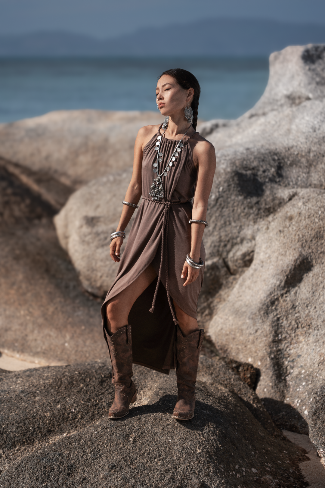 Dune Wrap Dress Mocha