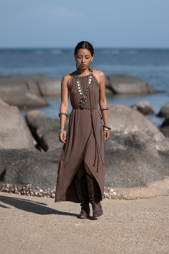 Dune Wrap Dress Mocha