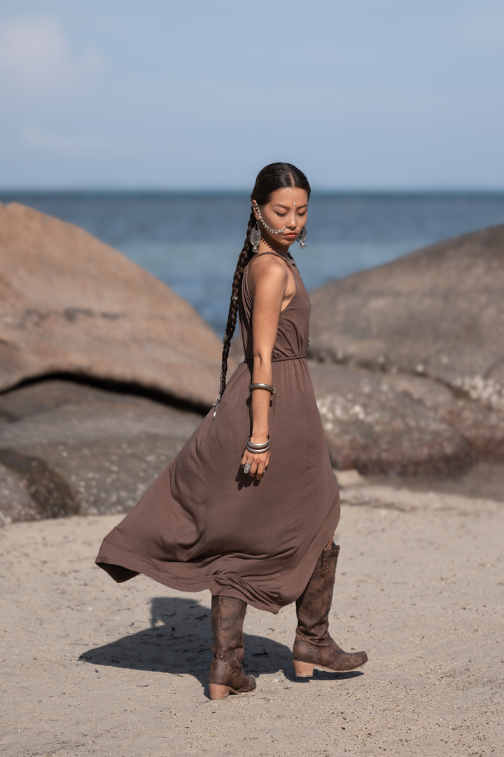 Dune Wrap Dress Mocha