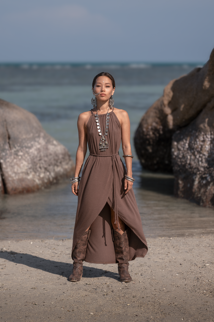 Dune Wrap Dress Mocha