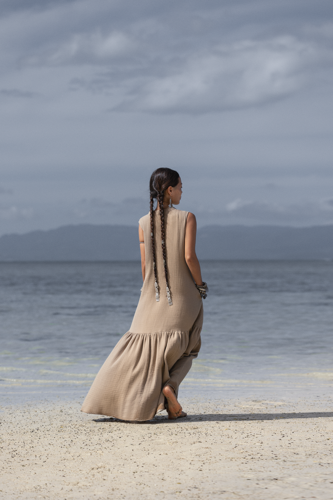 Cotton Dress Aiyana Beige