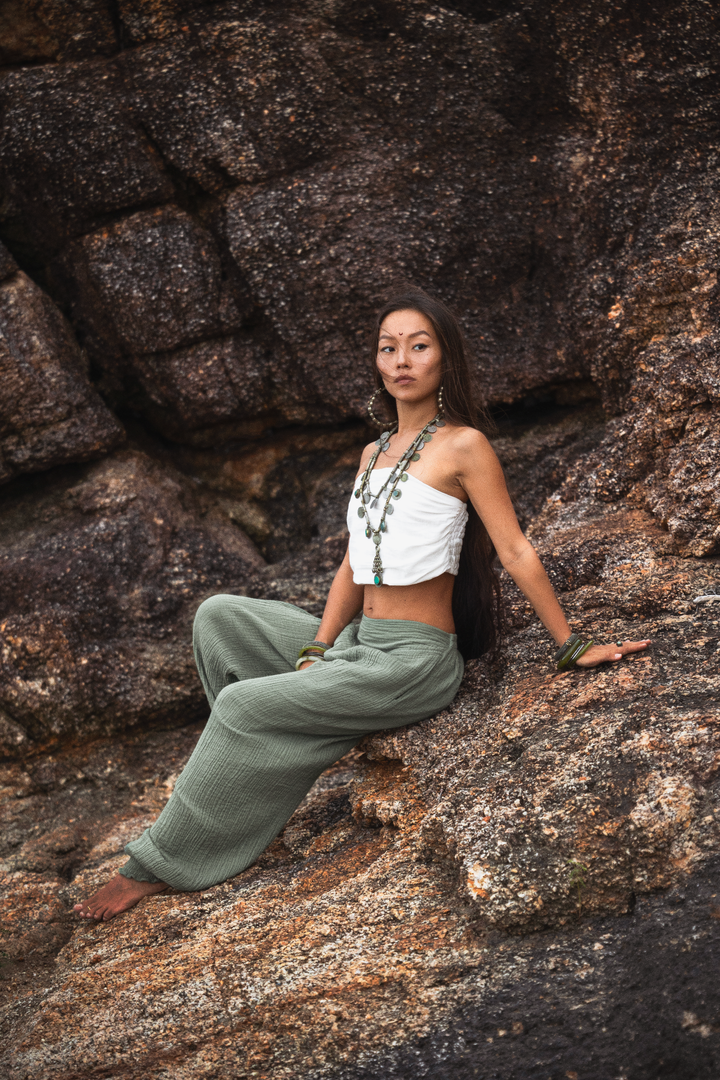 Yogana Pants Sage Grey