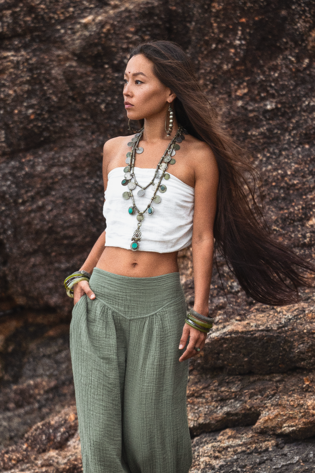 Yogana Pants Sage Grey