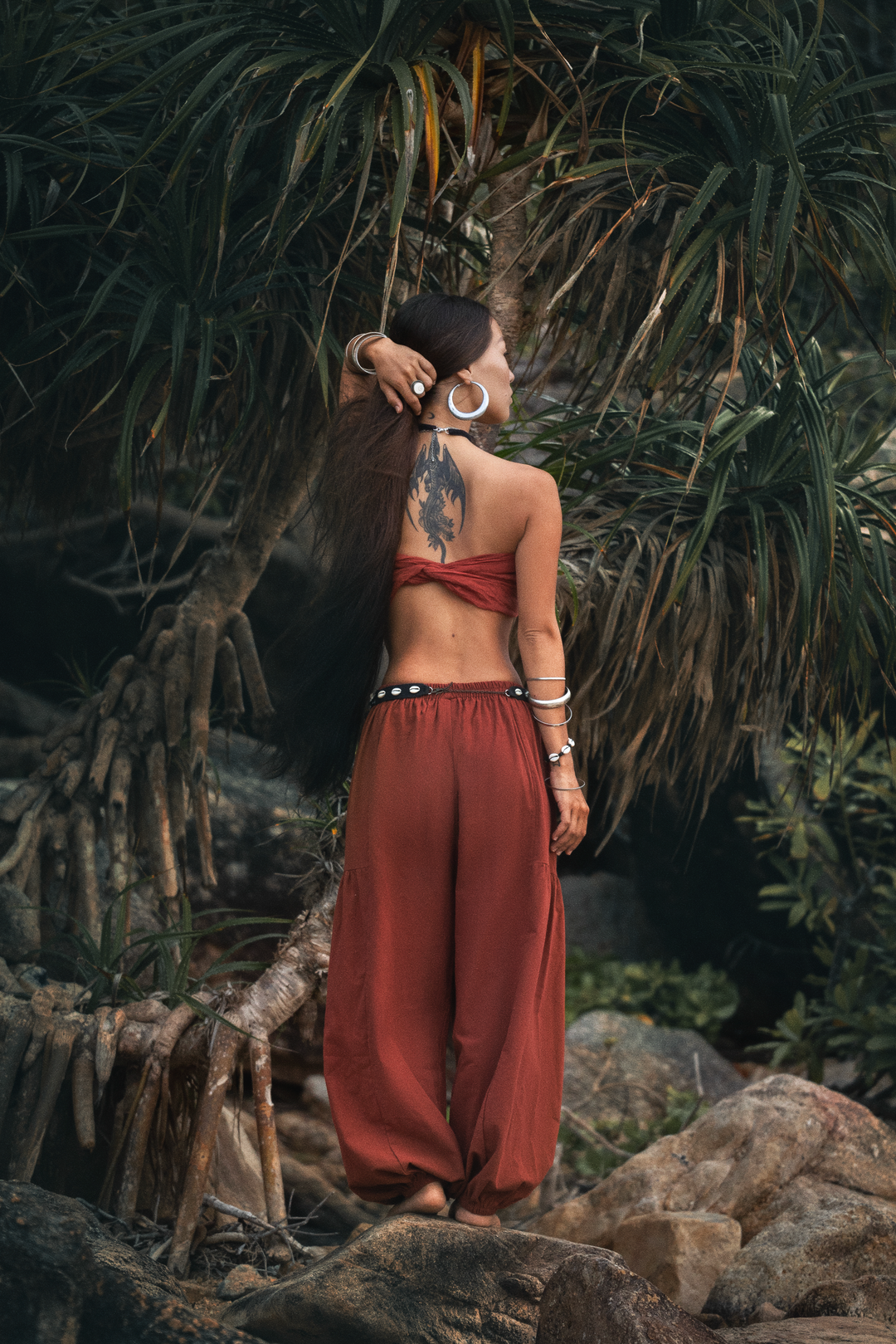 Natural Yoga Pants Aura Rust
