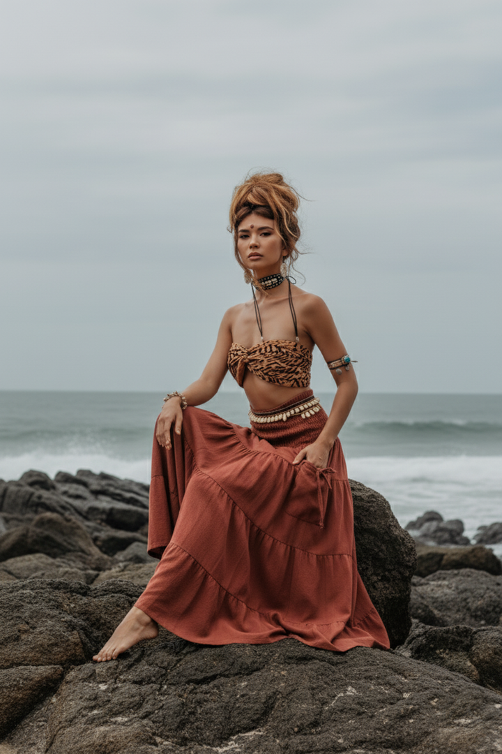 Maxi Skirt Keela Rust