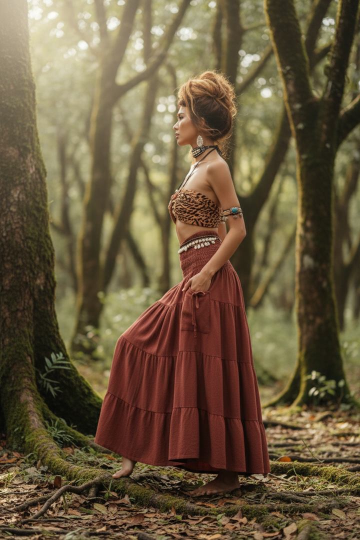 Maxi Skirt Keela Rust