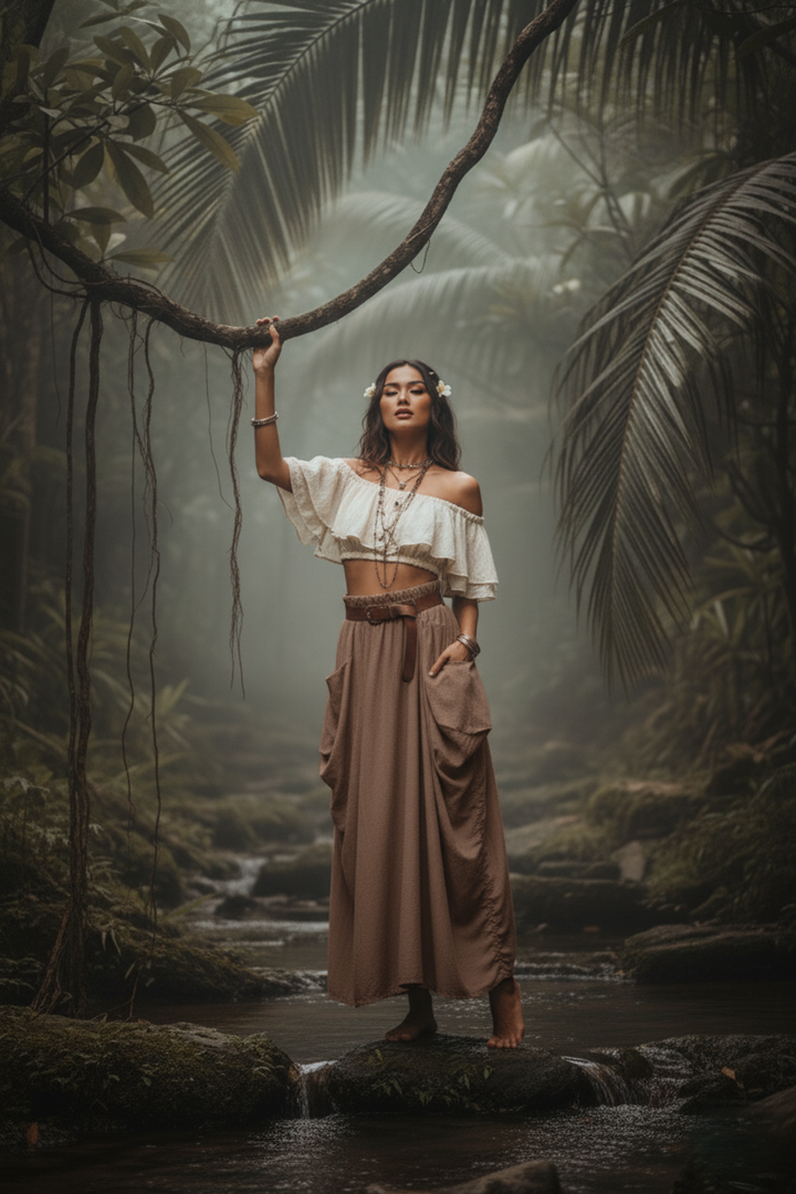 Maxi Skirt Alaina Desert Orchid