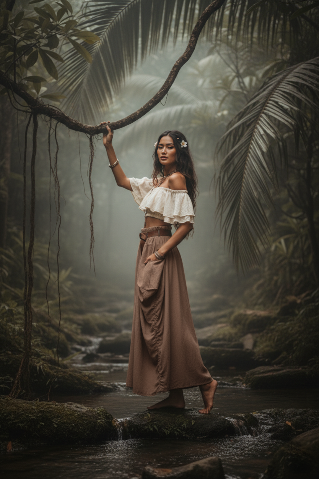 Maxi Skirt Alaina Desert Orchid