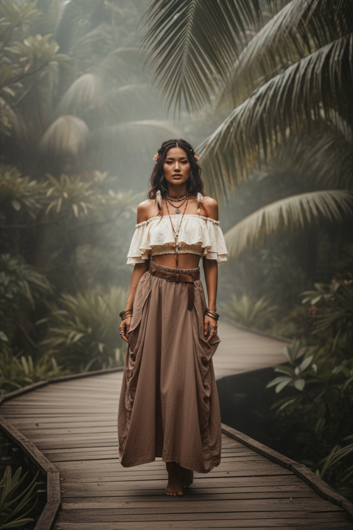 Maxi Skirt Alaina Desert Orchid