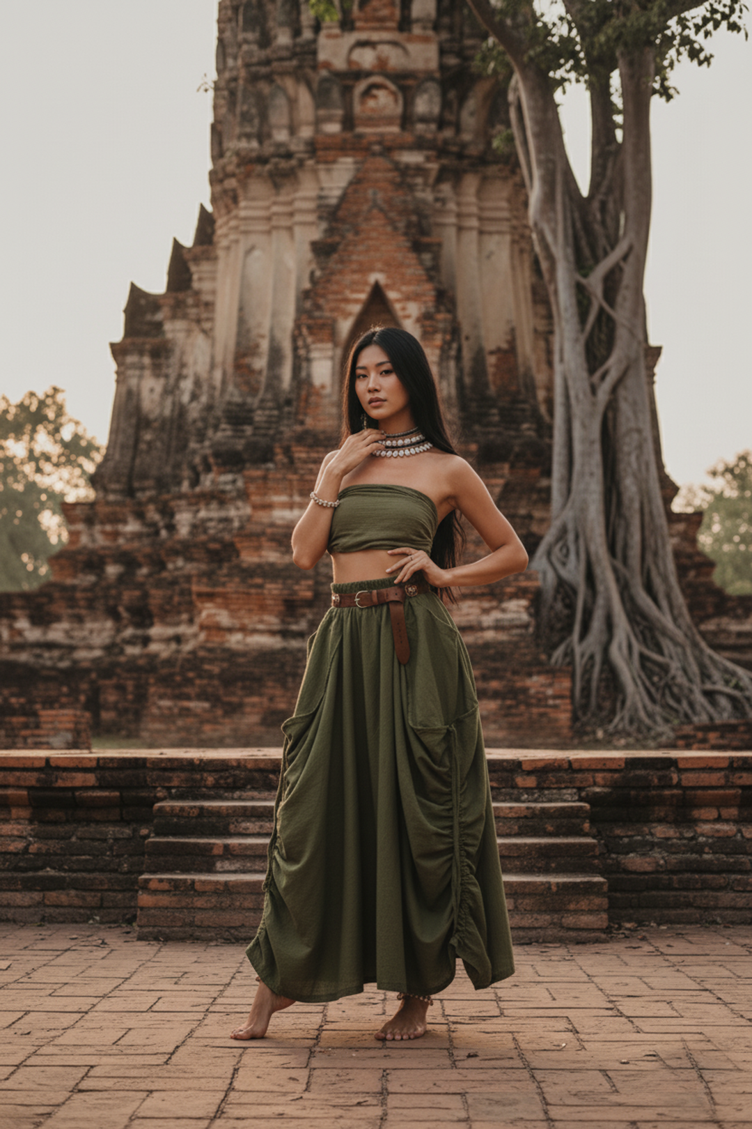 Maxi Skirt Alaina Olive