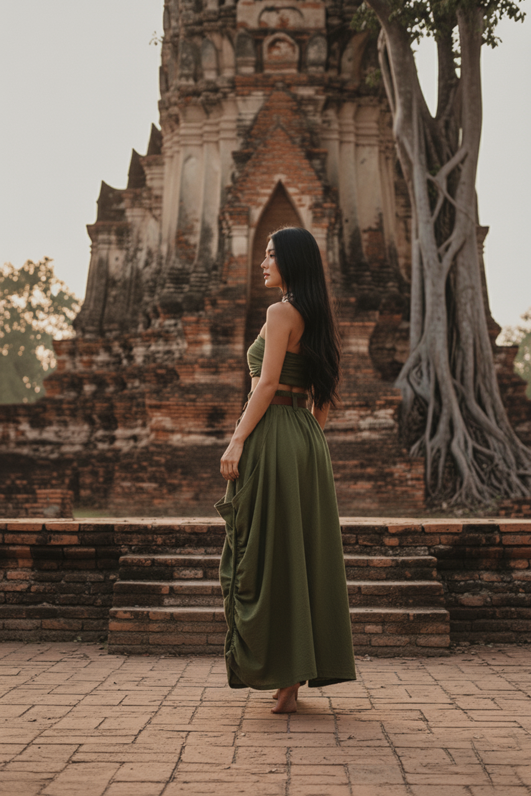 Maxi Skirt Alaina Olive