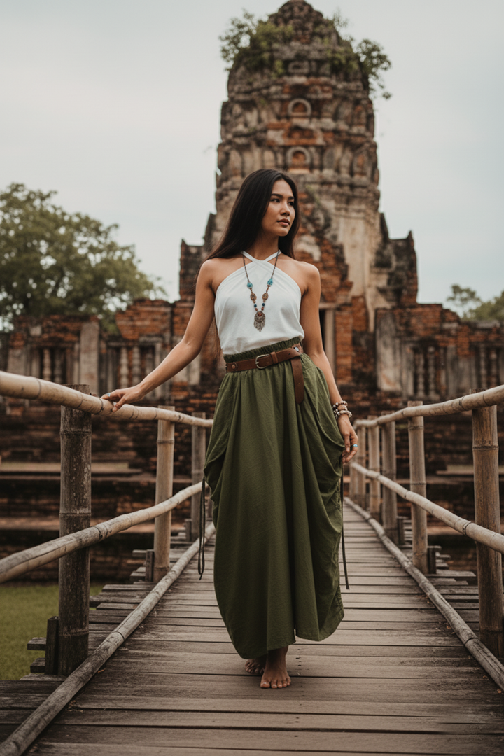 Maxi Skirt Alaina Olive