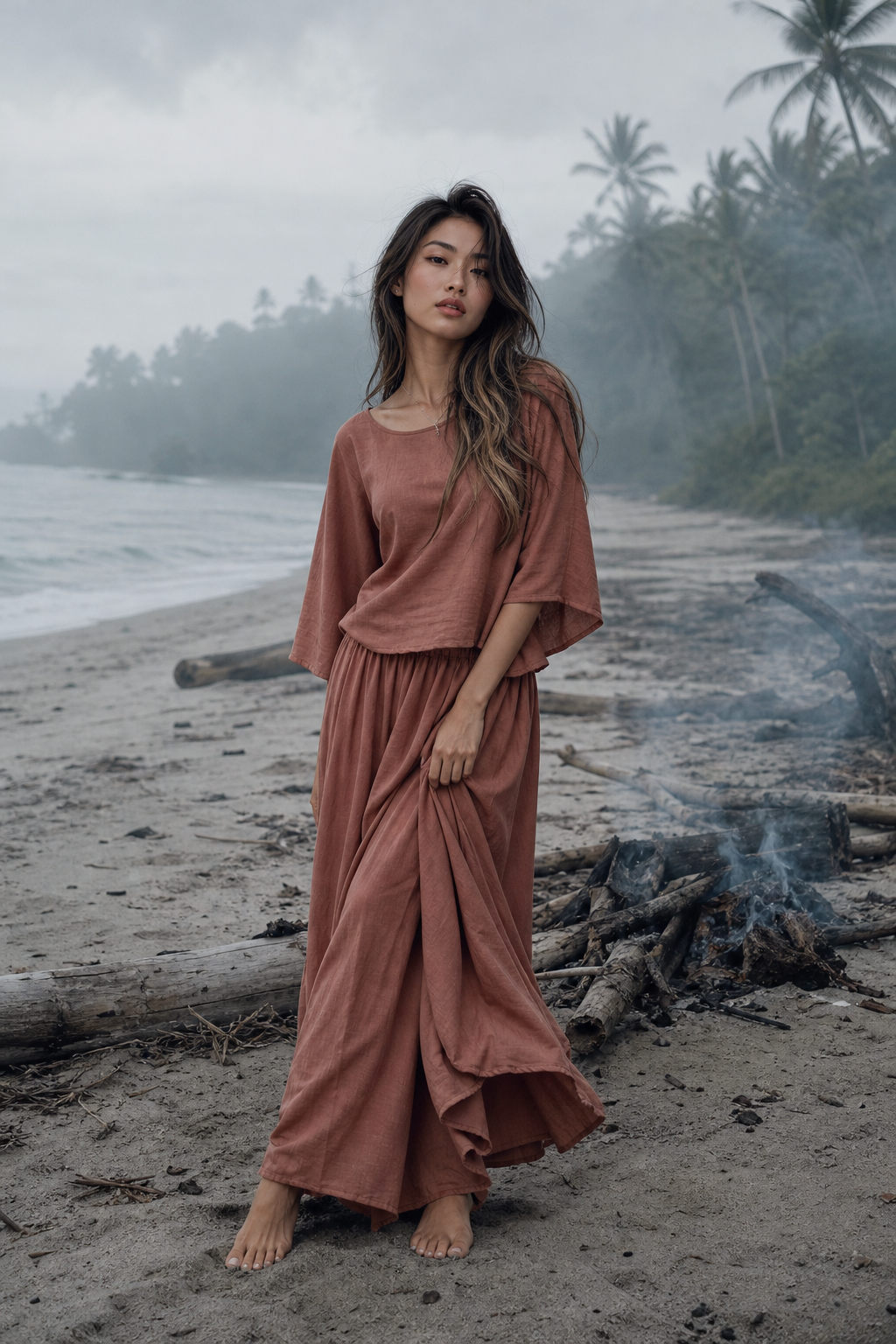 Lani Cotton Top Sandstone
