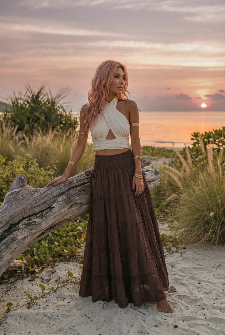 Maxi Skirt Moana Brown