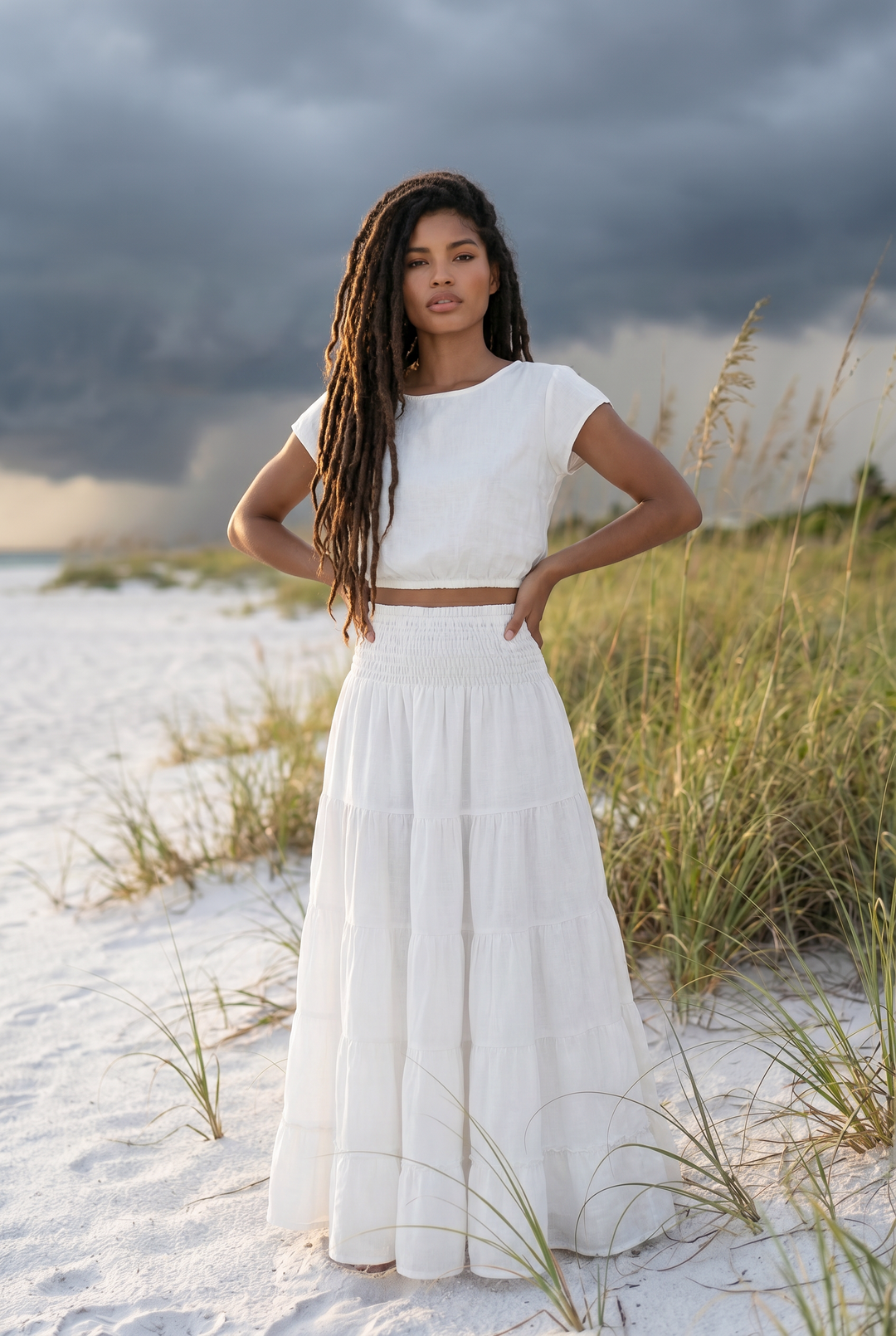 Maxi Skirt Moana Cream