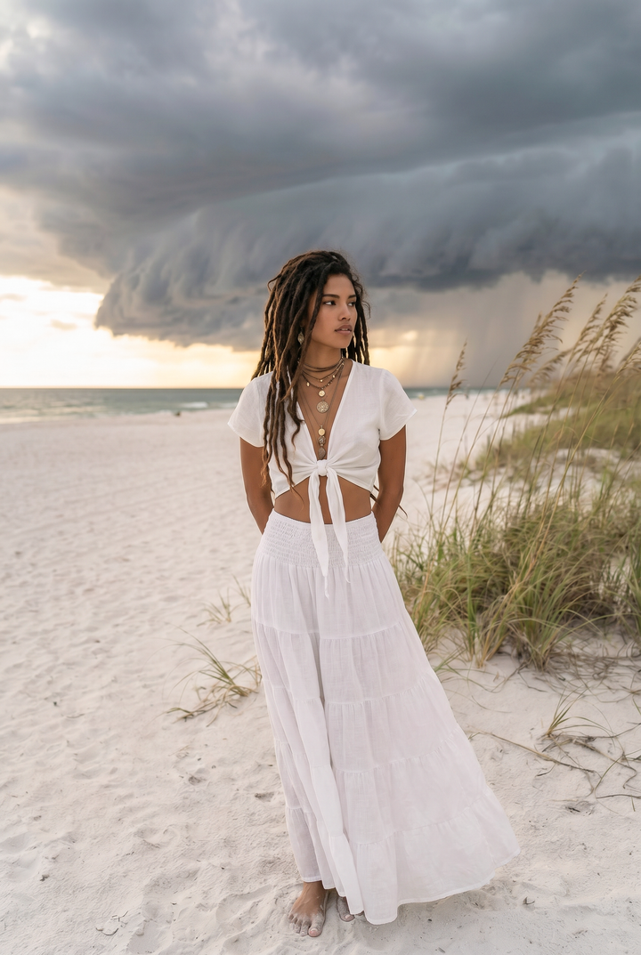 Maxi Skirt Moana Cream
