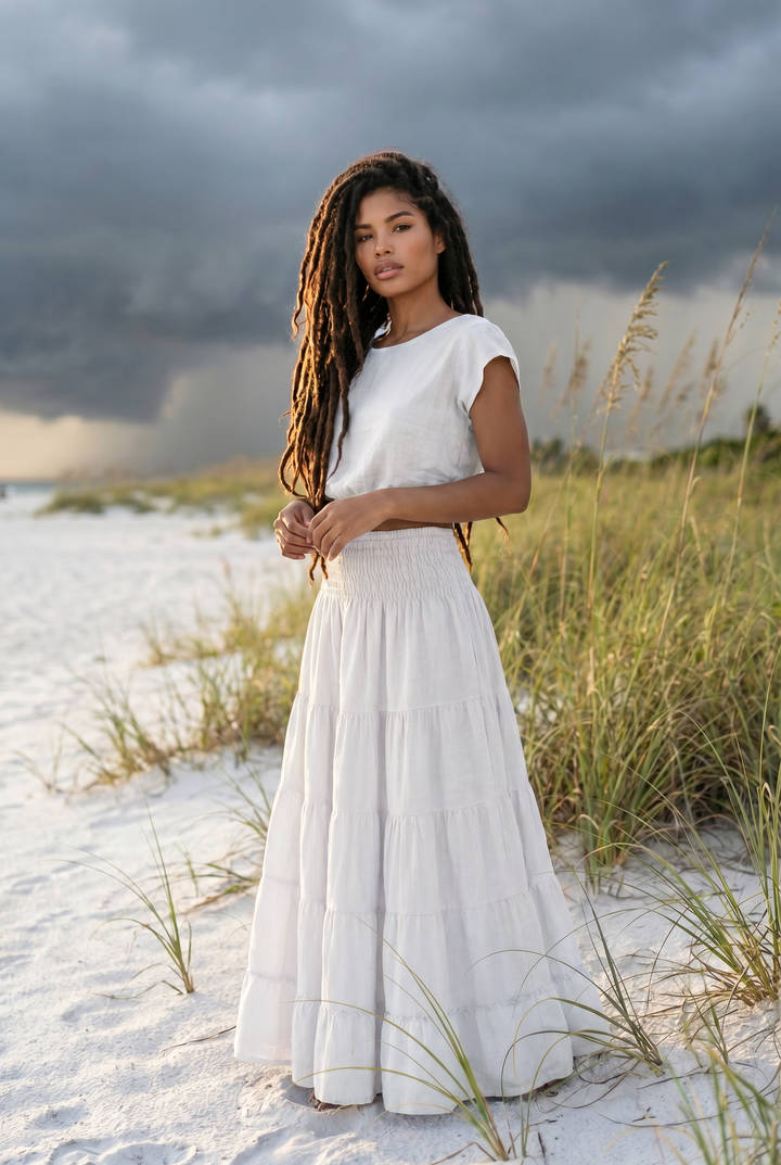 Maxi Skirt Moana Cream