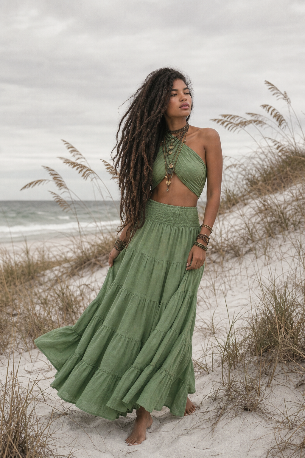 Maxi Skirt Moana Fern