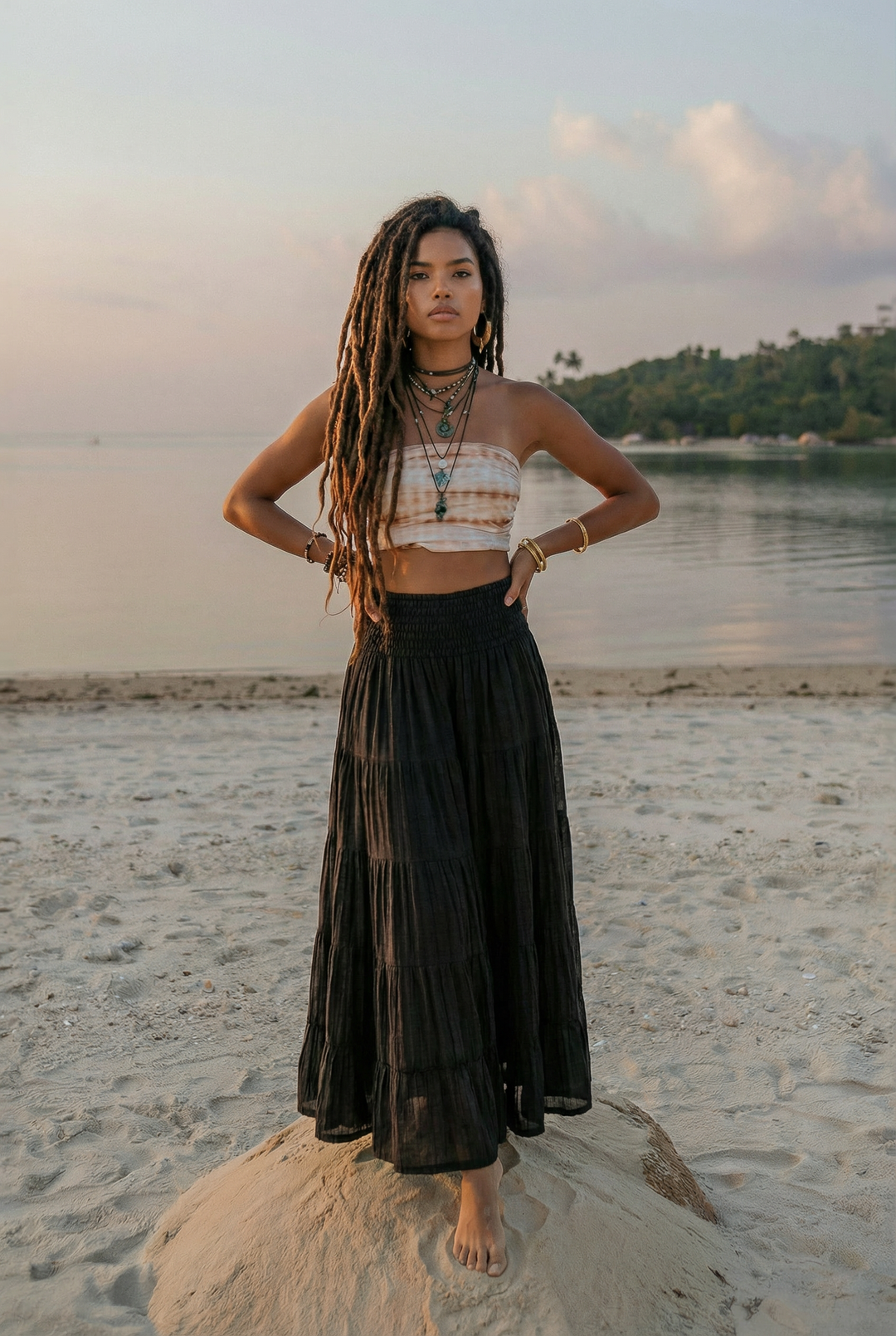 Maxi Skirt Moana Black