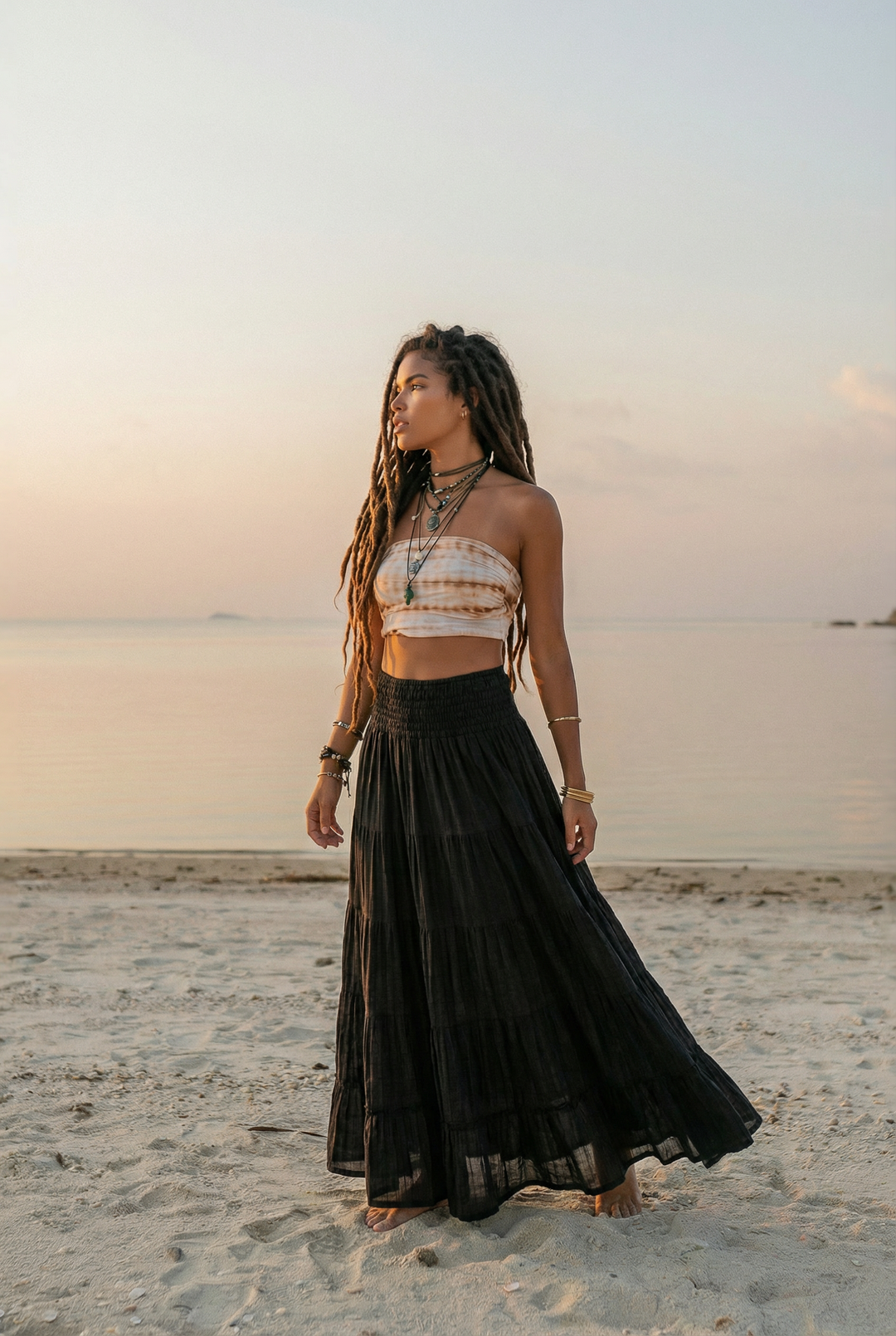 Maxi Skirt Moana Black