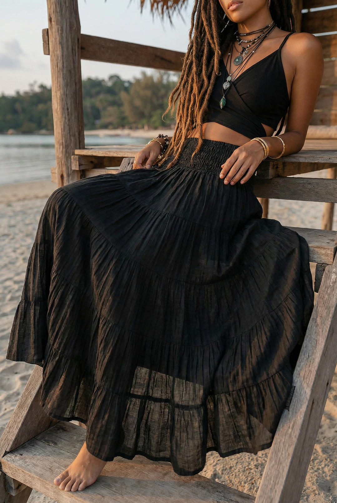 Maxi Skirt Moana Black