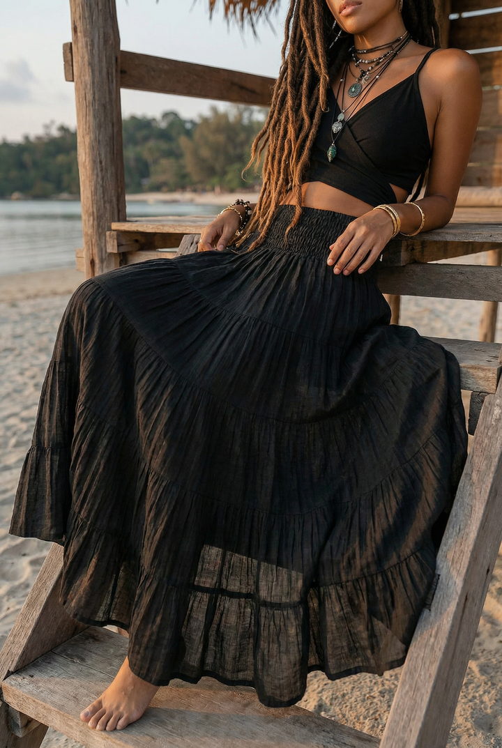 Maxi Skirt Moana Black