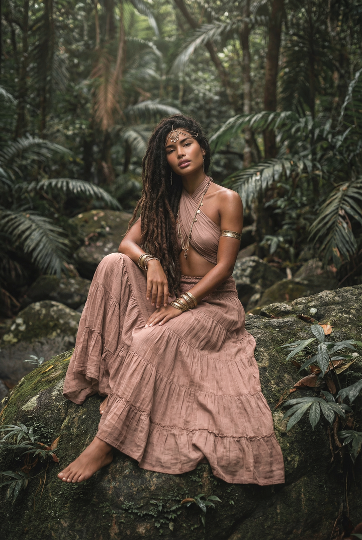 Maxi Skirt Moana Desert Rose