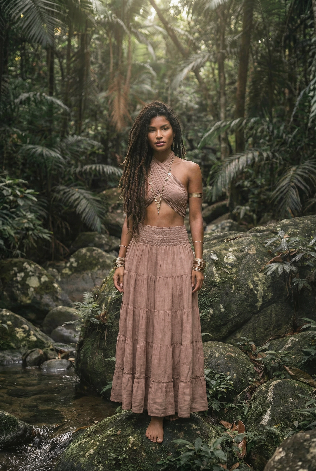 Maxi Skirt Moana Desert Rose