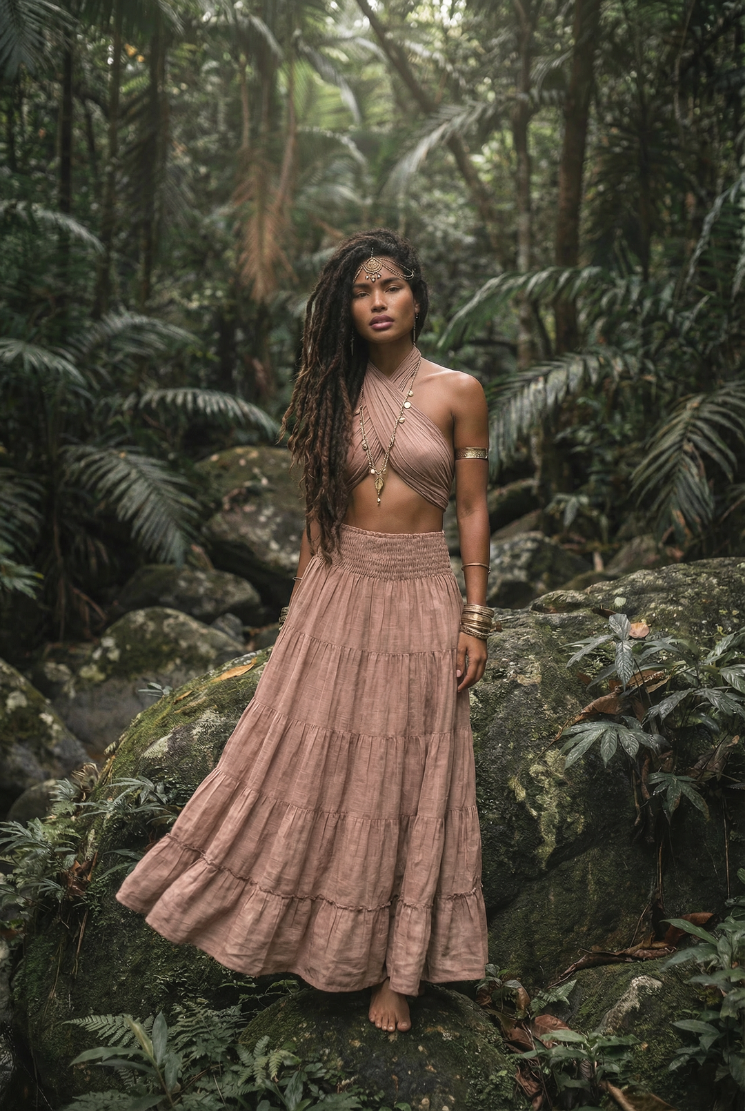 Maxi Skirt Moana Desert Rose