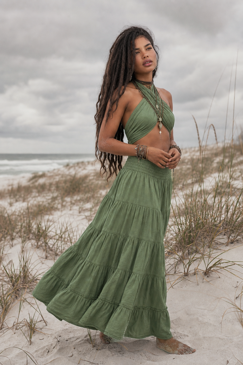 Maxi Skirt Moana Fern