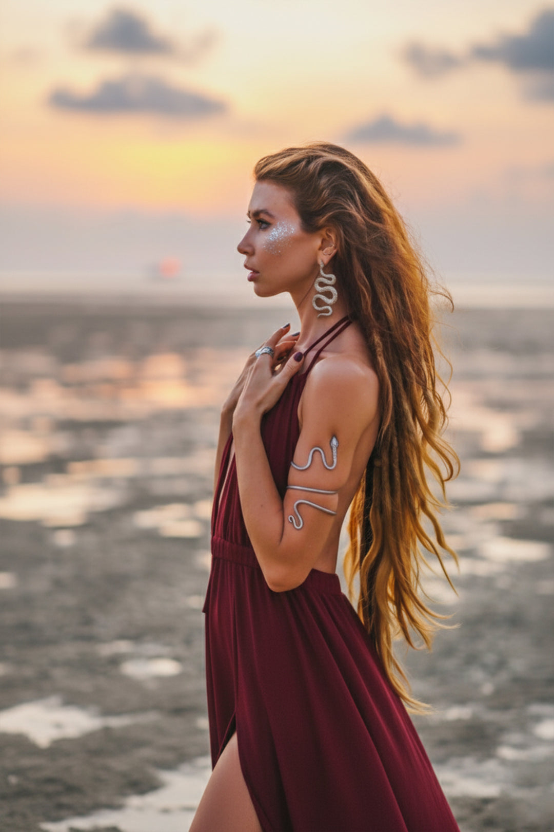 Athena Dress Red