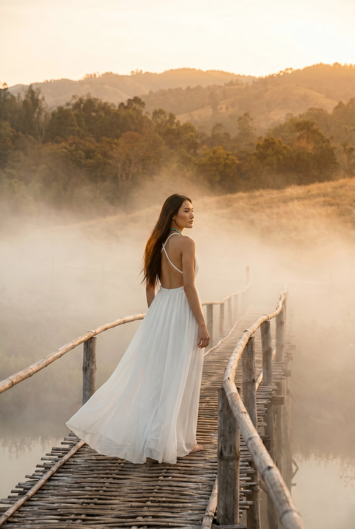 Athena Dress White
