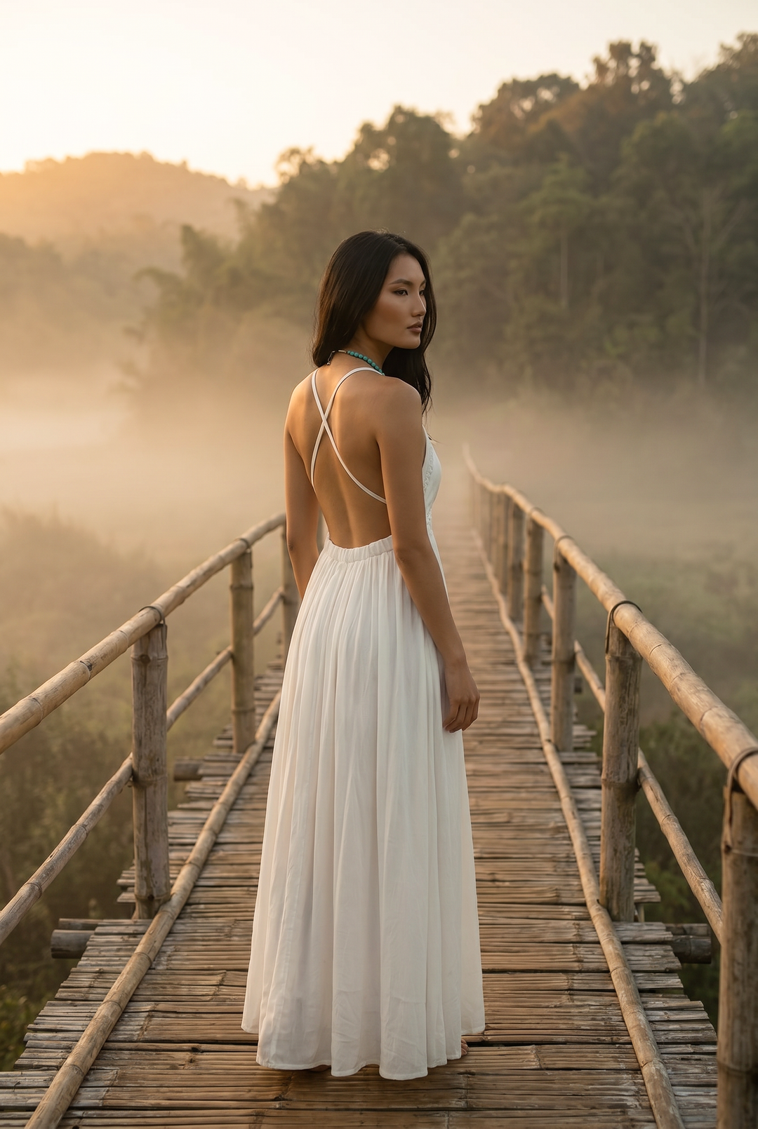 Athena Dress White