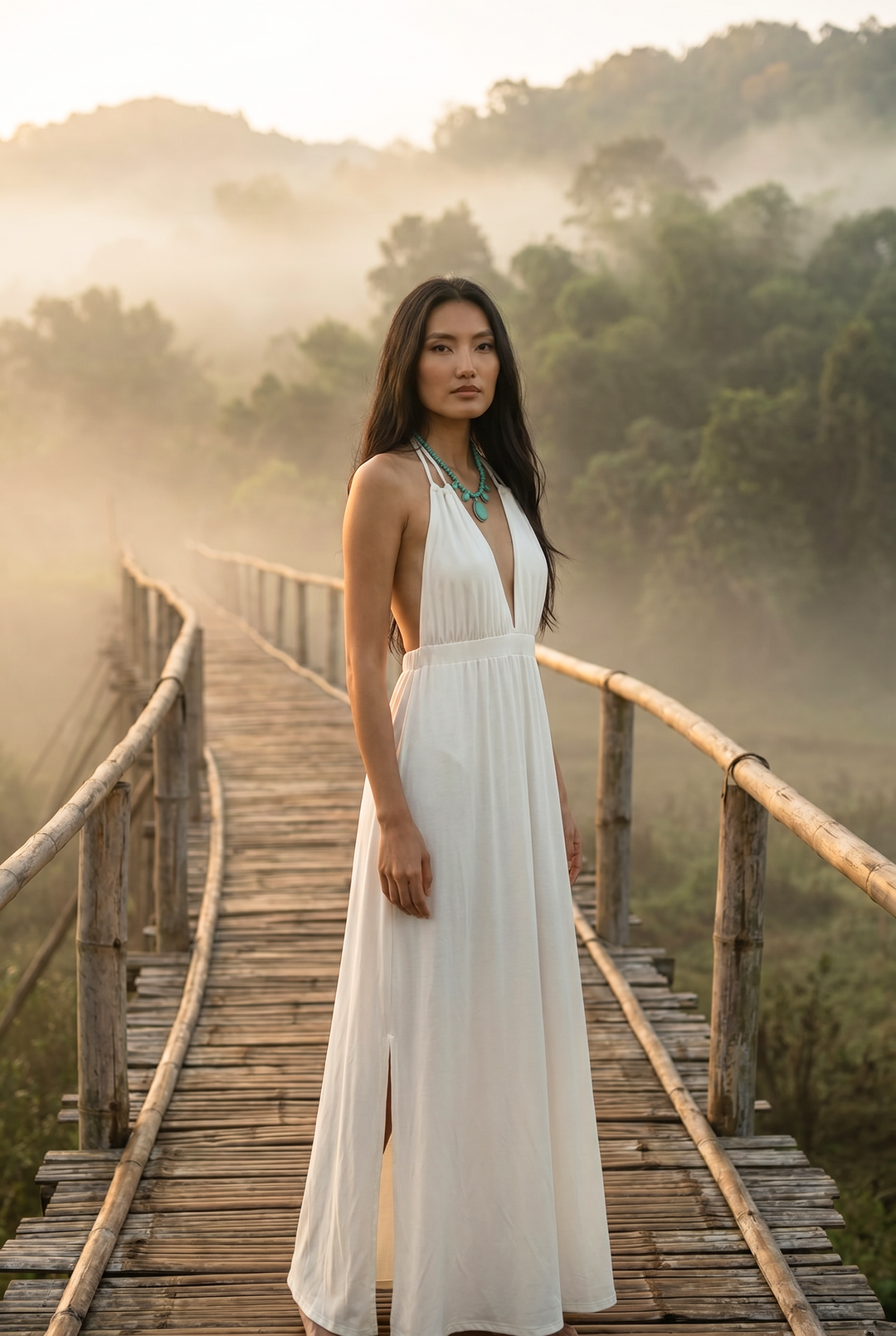 Athena Dress White