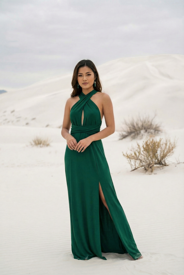 Zephyra Dress Emerald