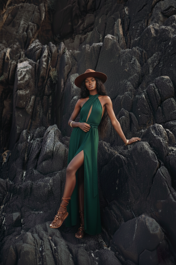 Zephyra Dress Emerald