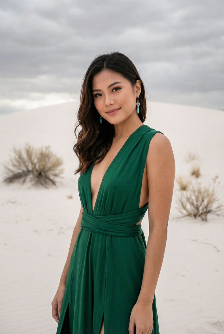 Zephyra Dress Emerald