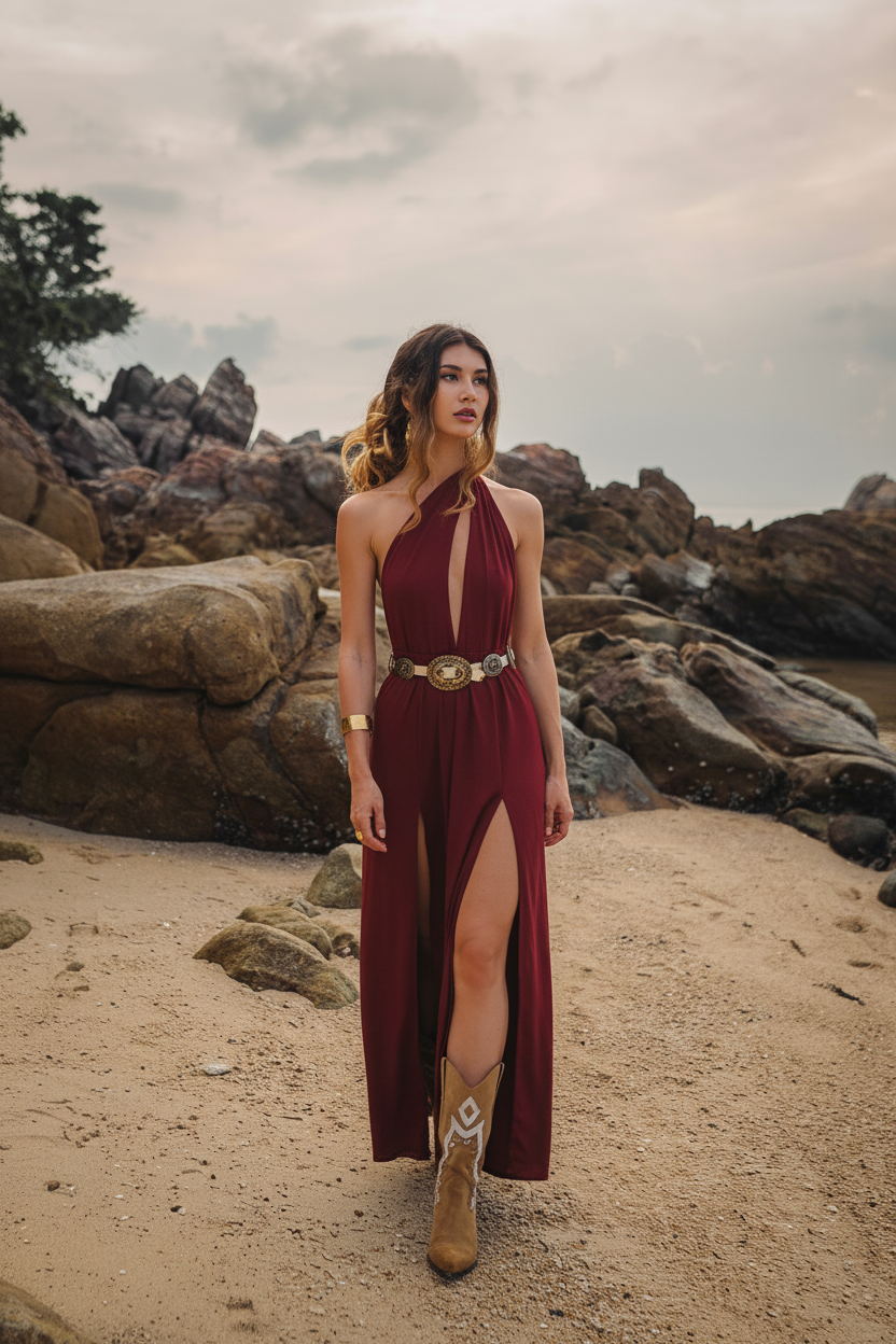 Zephyra Dress Red