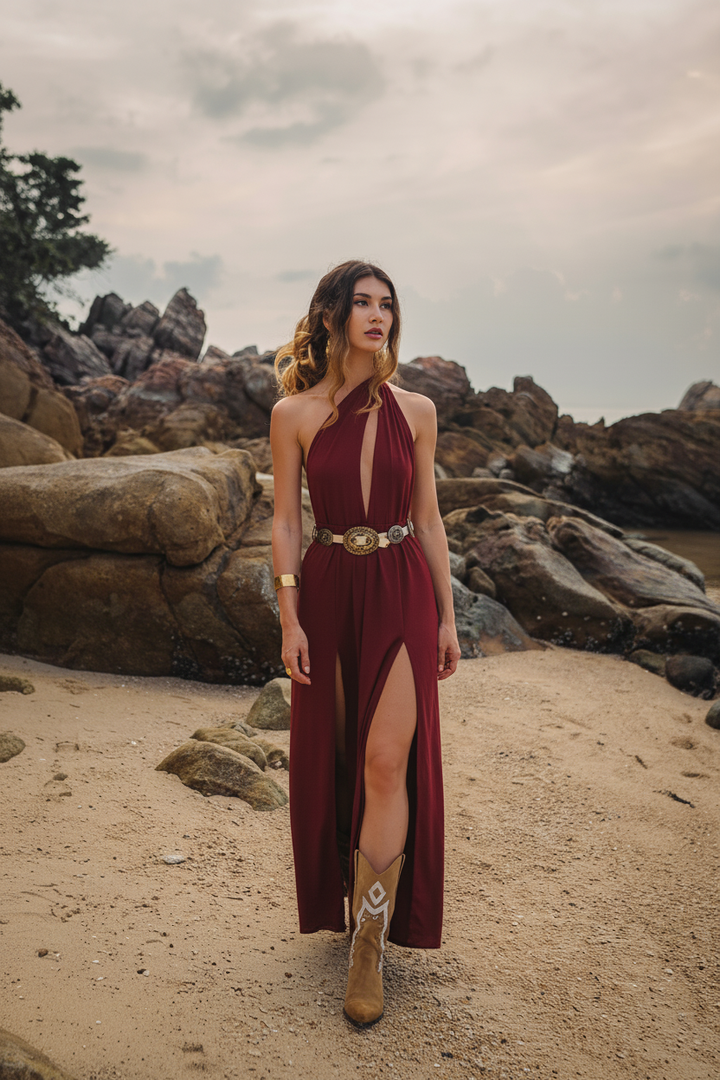 Zephyra Dress Red