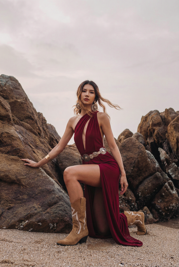 Zephyra Dress Red