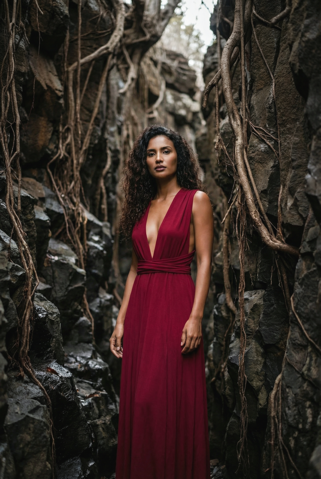Zephyra Dress Red