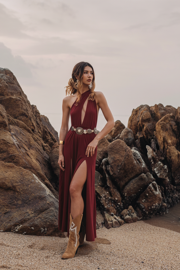 Zephyra Dress Red