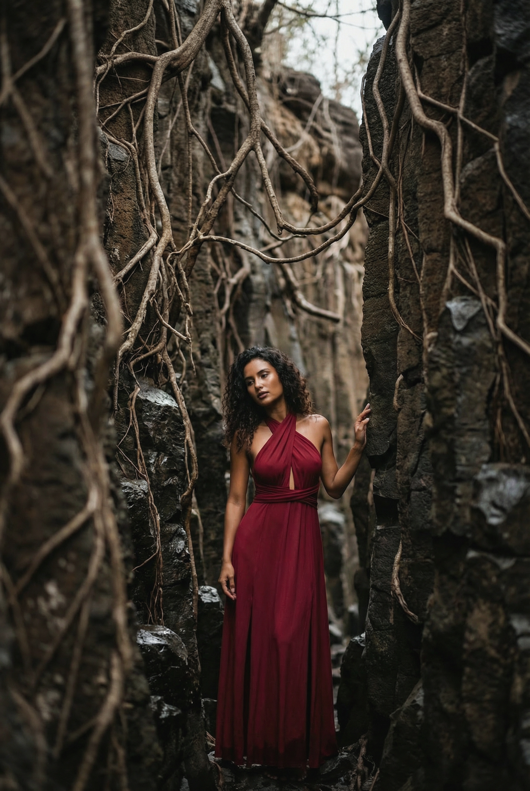 Zephyra Dress Red