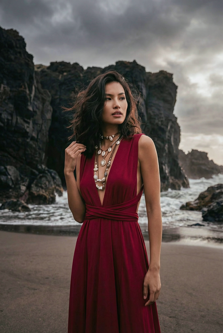 Zephyra Dress Red