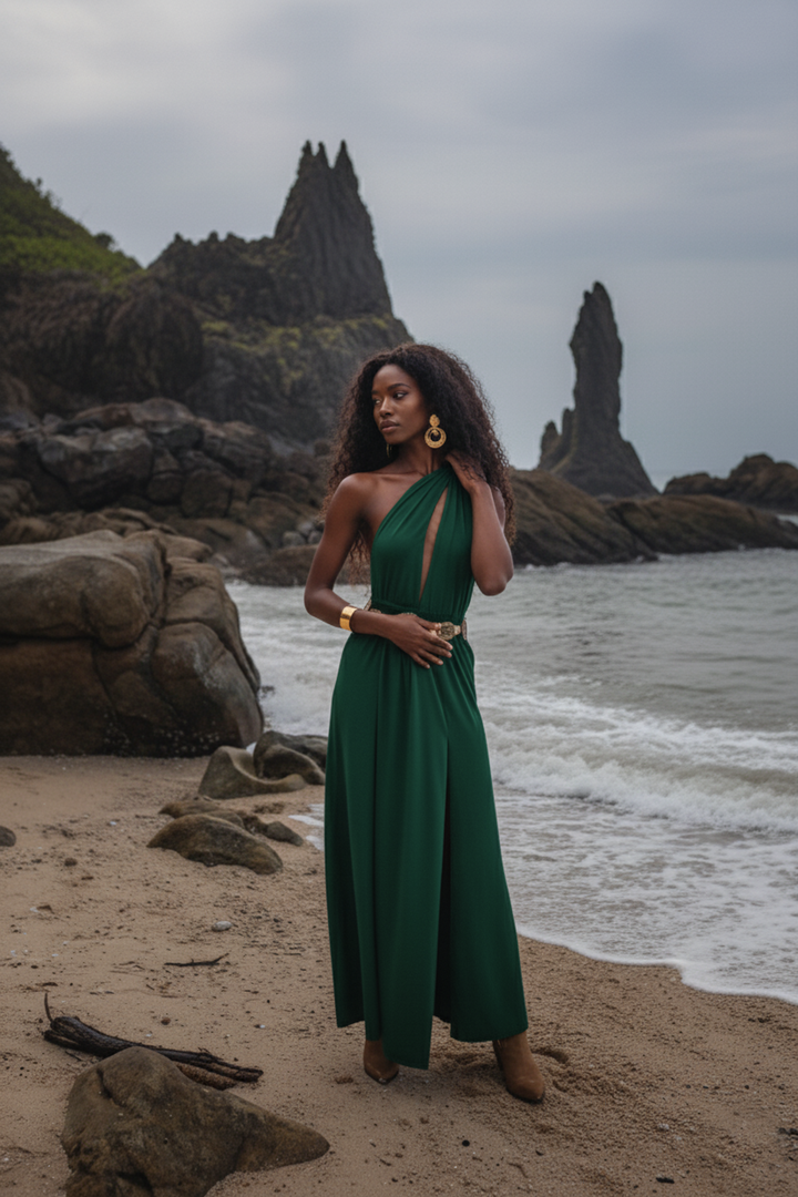 Zephyra Dress Emerald