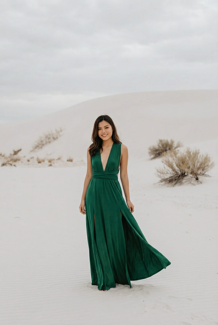 Zephyra Dress Emerald